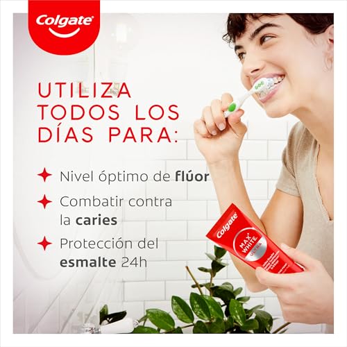 Colgate Dentifricio Sbiancante Max White Ultra Active Foam 50 ml I Denti Più Bianchi in Soli 3 Giorni * I Azione Ossigenata ad Assorbimento Profondo I Clinicamente Testato I Sbiancamento denti - Immagine 3