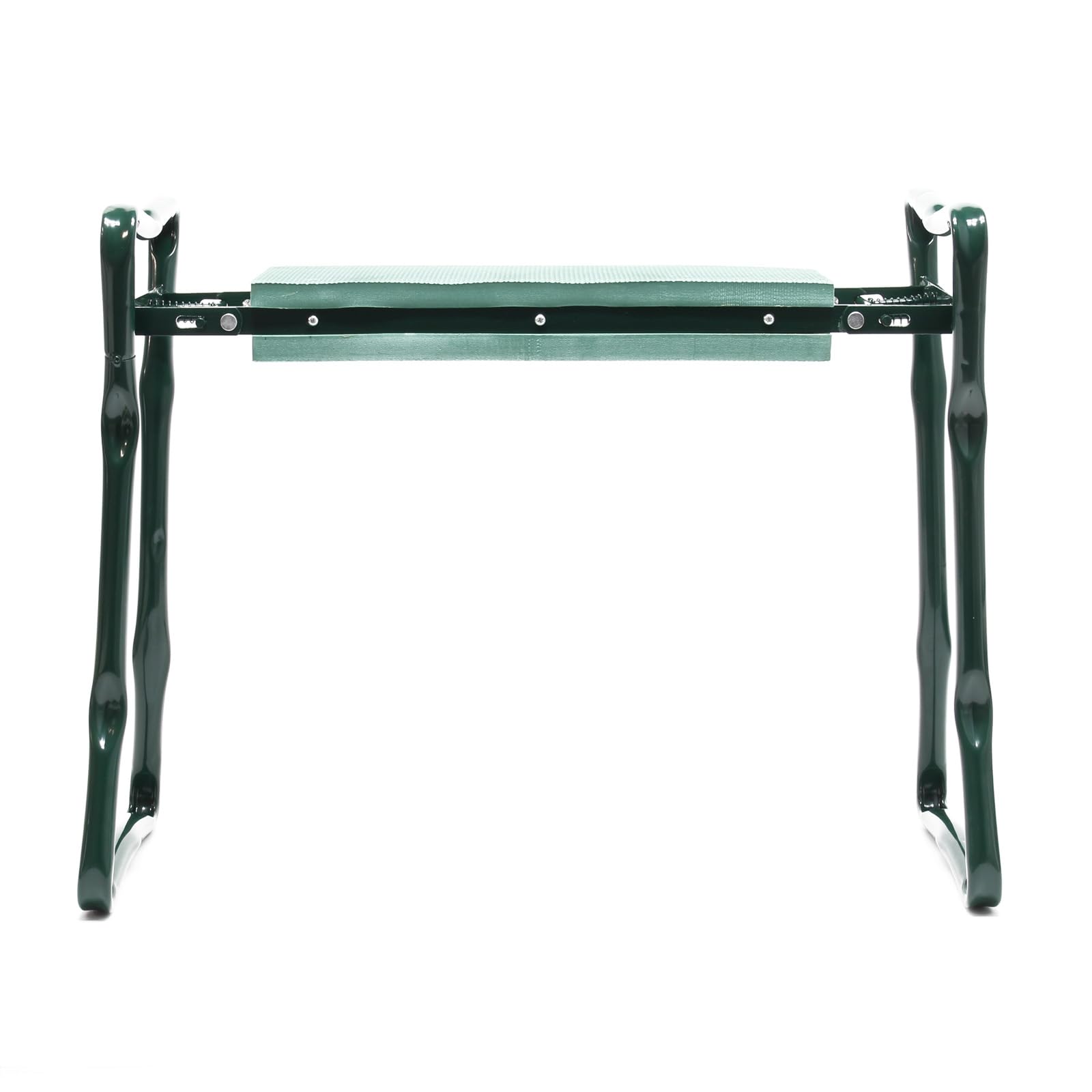 Tabouret de Jardinier 2 en 1 – 650 x 270 x 490 mm – Capacité 150 kg – en Fer et EVA – Agenouilloir de Jardinage Pliable avec 2 Poches, Assise rembourrée, Siège Jardinier