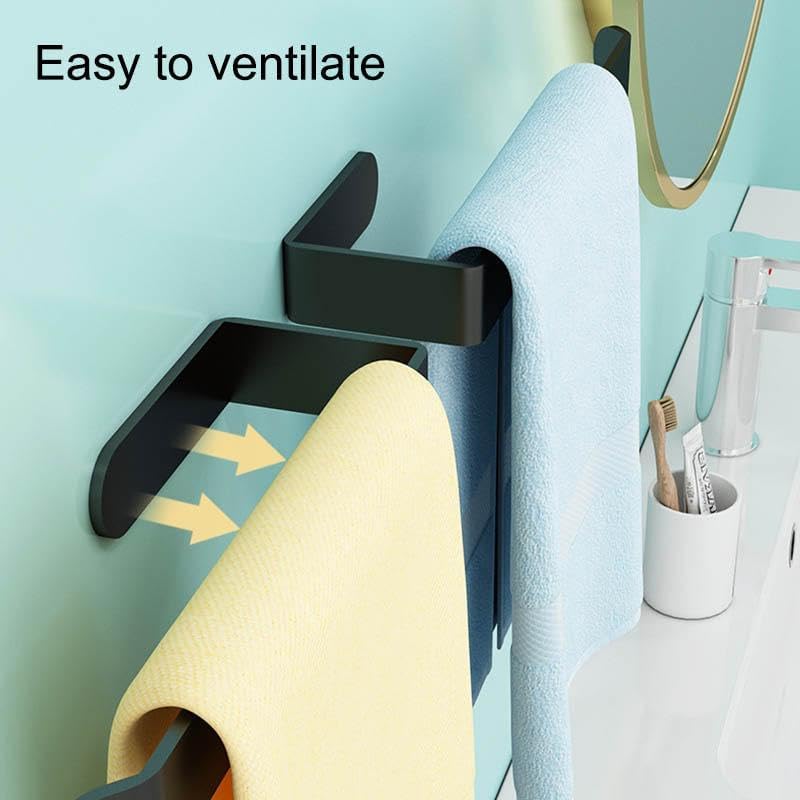 Alper Banyo Lamalı Siyah Yapışkanlı Lüks Tasarım Solo Peçetelik Havluluk, Solo Peçetelik Havlu Kağıdı Askısı - Görsel 6