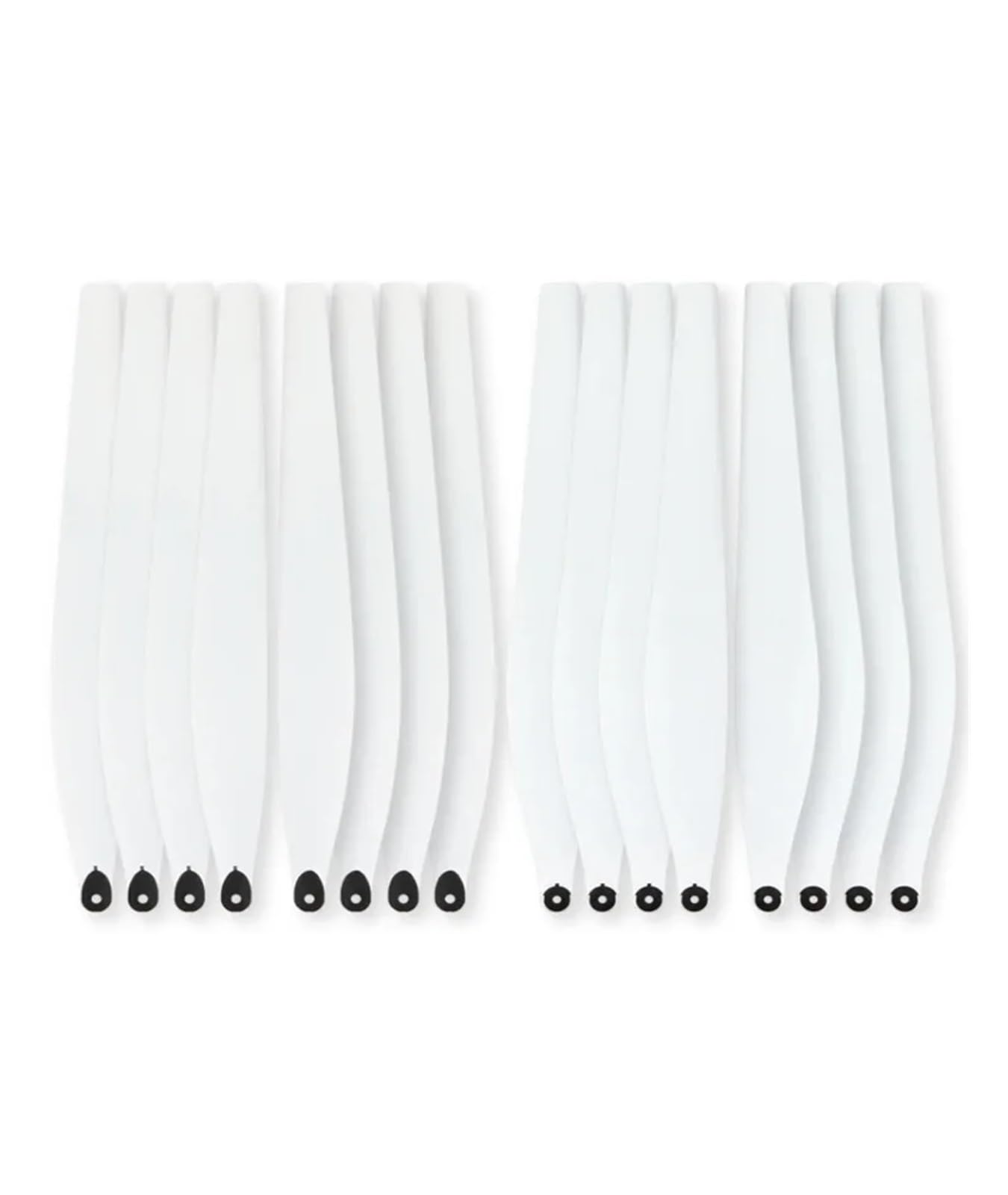 Hélices de nailon de carbono blancas (16 unidades, CW/CCW) for drones agrícolas de la serie T40/T50, plegables.