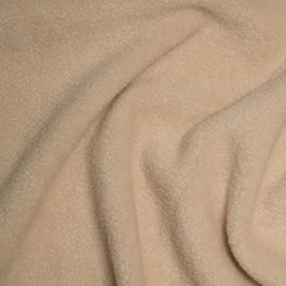 Plain Coloured Polar Fleece Anti Pil Fabric 150cm Wide (Sold Per Metre) (Beige)