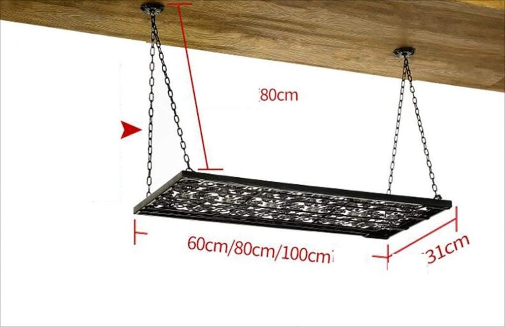 Wine Rack Wall Mounted Wine Rack Wine Rack Made of Iron and Wood Cup Holder a 60 * 31cm