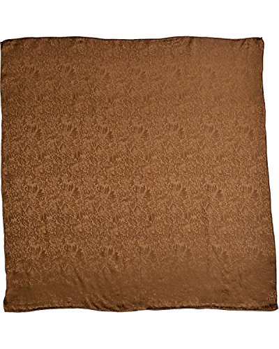 M&F Western Wild Rags Silk Jacquard Scarf Bandana Brown One Size #TOP1