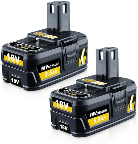 18V 5.5Ah P108 Remplacement De Batterie Pour Ryobi 18V P108 Rb18L25