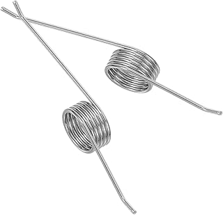 ゴミ箱用ねじりスプリング ステンレス鋼製 軽量設計 スムーズ操作対応 収納バケツ交換部品 ゴミ箱修理用アクセサリー 日常生活向け 2個セット