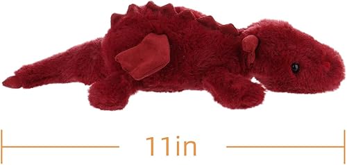 Vista 76 de Apricot Lamb Toys - Peluche de dinosaurio dragón tumbado verde, suave, perfecto para niños (dragón verde, 15 pulgadas)