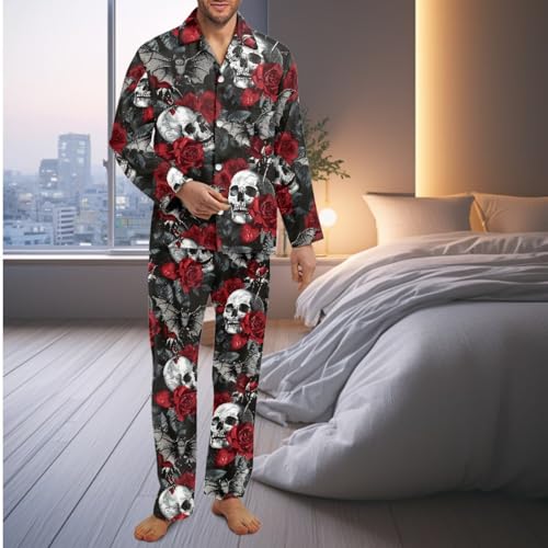 INSTANTARTS Matching Pjs for Couples Button Down Comforable Nightwear for Men and Women Soft Pajama Sets2