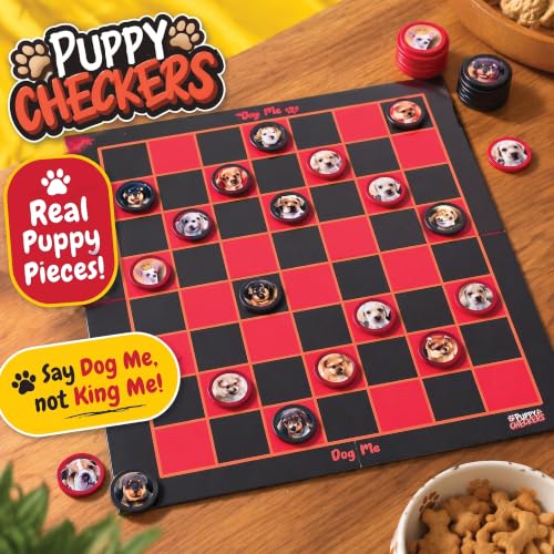 Juego de Mesa Puppy Checkers para Niños 4-12 años miniatura 2