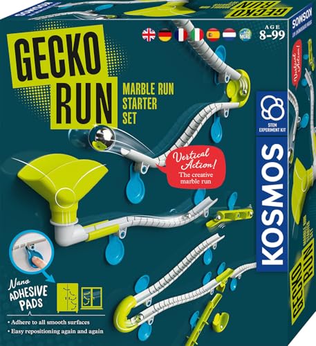 KOSMOS 617288 Gecko Run - Starter-Set, Starter Set, Erweiterbare Kugelbahn...