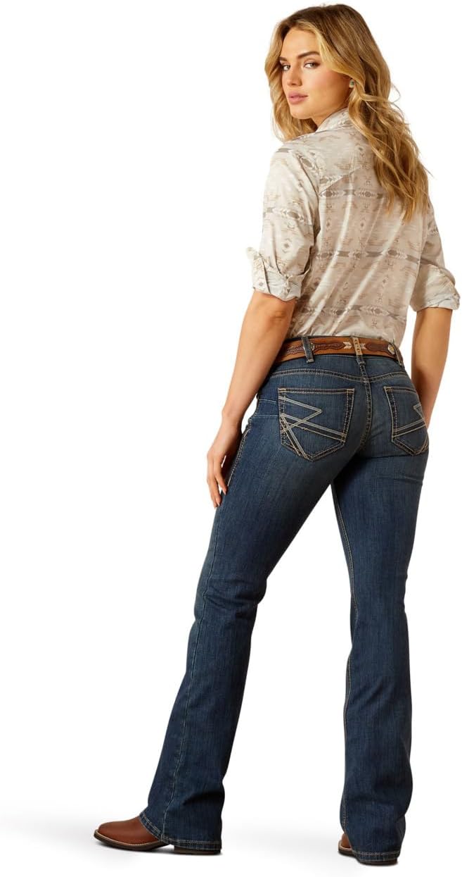 ARIAT Women's Mid Rise Sonia Boot Cut Jeans