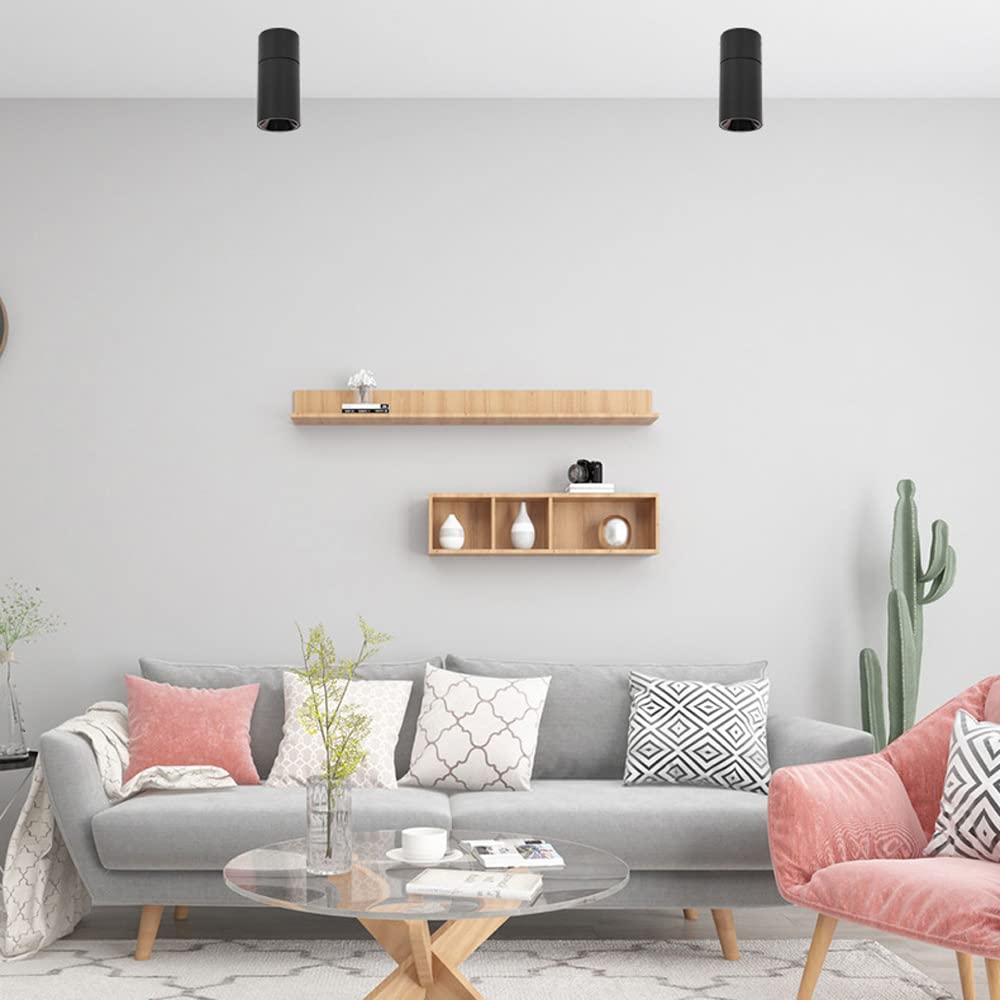 Jadssox LED-Aufbaustrahler 10 W Decken-Einbaustrahler Akzentstrahler, verstellbare Richtstrahler Aluminium-Wand-Schwenklampen für Wohnzimmer-Korridor-Galerie-Beleuchtung