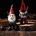 SPINNDO Garden Gnome Statue Decoration Garden Decor Horror Gnomes Boo Basket