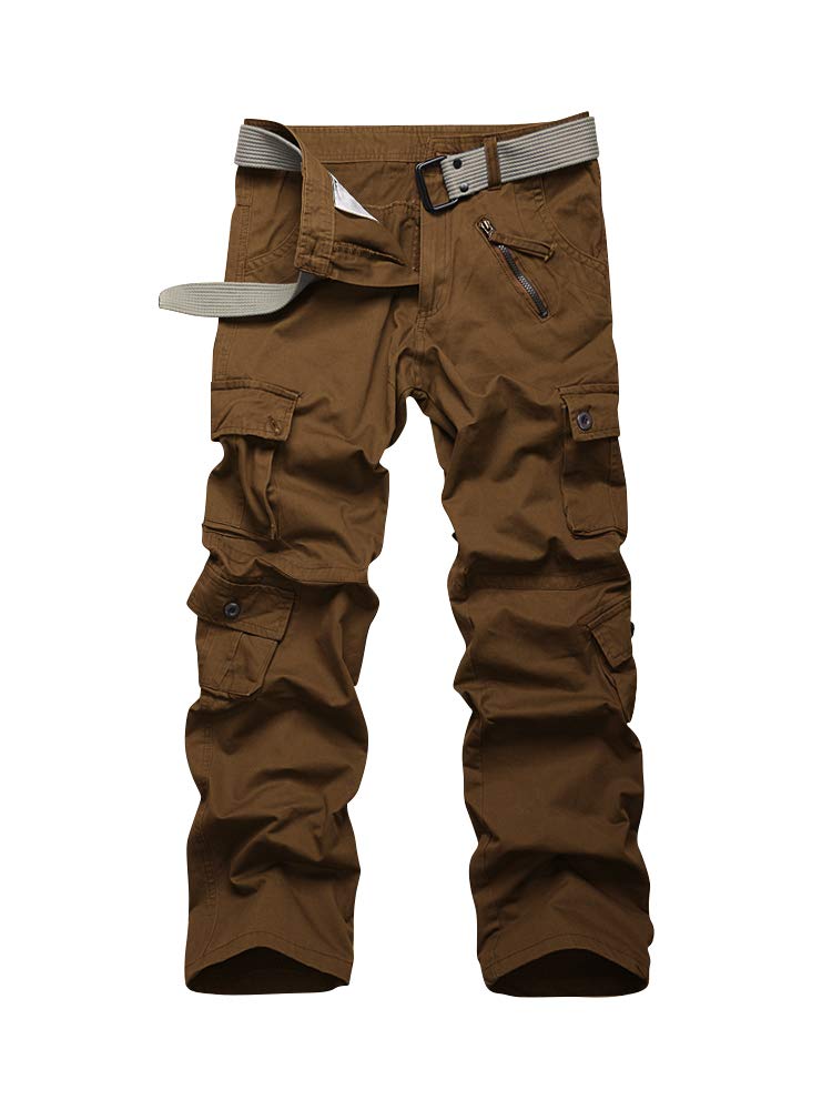 OCHENTAMen's Hiking Cargo Work Pants with 8 Pockets for Casual Military Army Combat Tactical