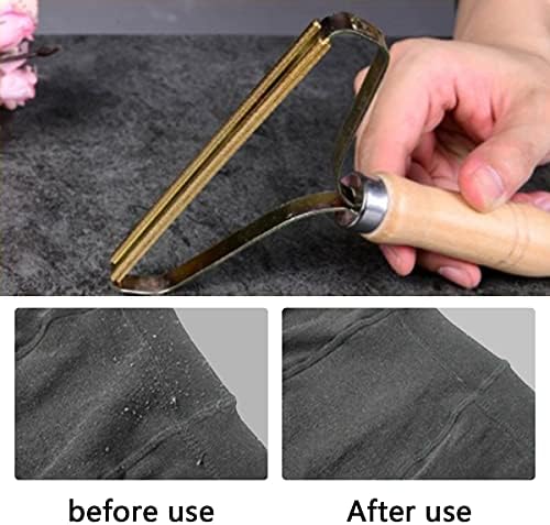Lint Remover Lint Roller 2 Pcs Portable Lint Roll Fabric Shaver Cleaner Tool Clothes Fuzz Manual Defuzzer Scraper for Carpet Pet Hair Knitted Socks Wool Cashmere