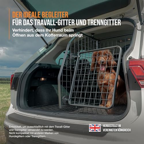 Travall Hundegitter Trenngitter & Heckgitter Set Für VW Tiguan (2016-2024) SUV Fahrzeugspezifischer Hundeschutzgitter & Gepäckbarriere, Einfache Montage Hundetransport und Gepäckschutz 50/50 Teilung