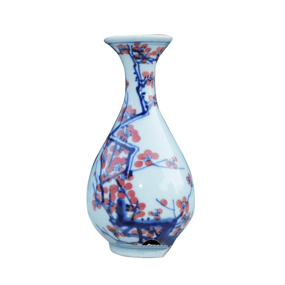 Vase en porcelaine bleu et blanc pour habiller vos petits meubles