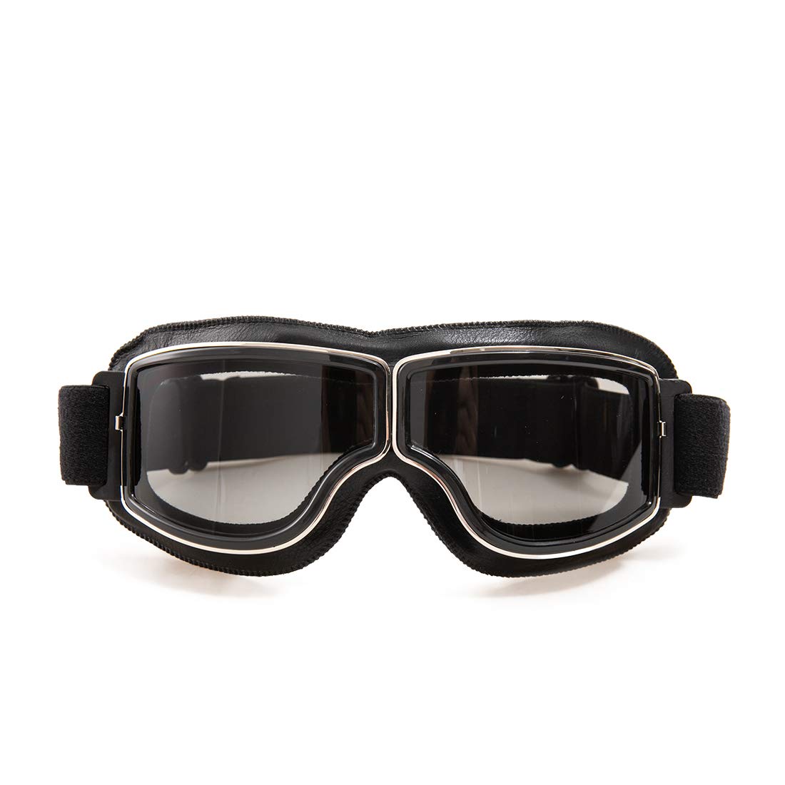 Motorradbrille PU Leder Sonnenbrillen Sportbrille Retro Radbrille für ATV Bike Motocross Brille Schutzbrille