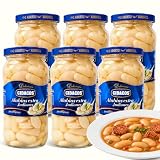 Judiones Cocidos Extra, Ideal como guarnición, plato principal o en ensaladas, Conservar en lugar fresco y seco, Peso neto 570 g, Peso escurrido 400 gr, Formato tarro de cristal, 6 Unidades