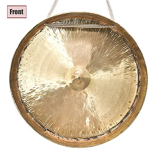 Handgemaakte grote gong - 40cm / 15.75in, Chinese gongs, traditionele percussie-muziekinstrument met hamer, cadeau voor… - Image 3
