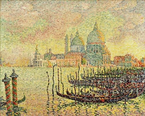 Affiche Paul Signac Grand Canal de Venise style graffiti coloré format 60x90cm