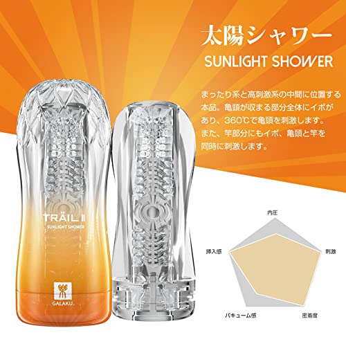 オナホ オナホール カップ 【エアホールでバキュームコントロール対応】アダルトグッズ 非貫通 高刺激 繰り返し リアル 柔らかいシリコン 18禁 男用 2タイプ バキューム感 ローションが付き (SUNLIGHT SHOWER) - 画像2