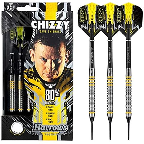 Harrows Soft Darts Dave Chisnall Chizzy 80% Tungsten Softtip Dart Softdart Cover