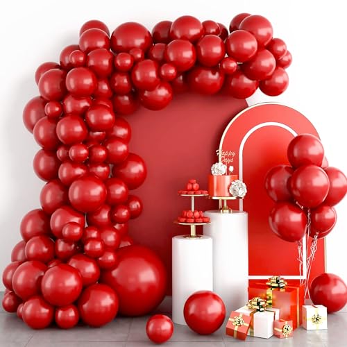 Image of Party Propz Red Balloons for Decoration- Set of 25 Pcs Valentine Balloons for Decoration, Anniversary & Birthday Decoration Items Latex Balloons | valentine's decor (Latex)