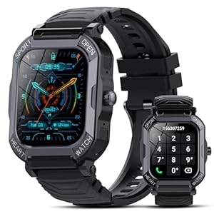 Smart Watch for Men Women, 1.85″ HD Smartwatch (Answer/Make Calls), Fitness Watch with 110+ Sport Modes, Heart Rate/Sleep Fitness Tracker, Multi-Functional Pedometer, IP68 Waterproof Smart Watches