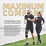 Lusenone Copper Knee Support for Women/Men 2 Pack - Best Knee Brace Compression Sleeve Support for Arthritis, Knee Pain, Meniscus Tear, ACL, MCL, Joint Pain Relief, Running, Sports, Squats - Image 7