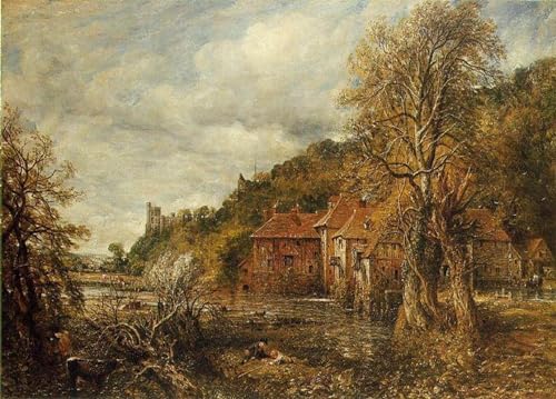 Affiche Tableaux Toile Moulin et château d'Arundel John Constable 60x90cm
