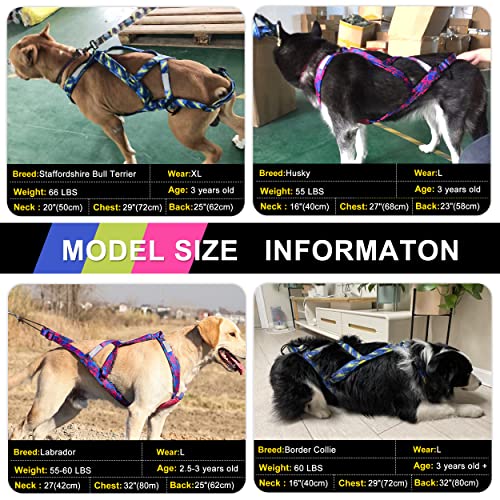Pet Artist YWH138DBLUE-L Dog Weight Pulling Harness,Speed Training,Work Out Dog Sled Harness thumb #2