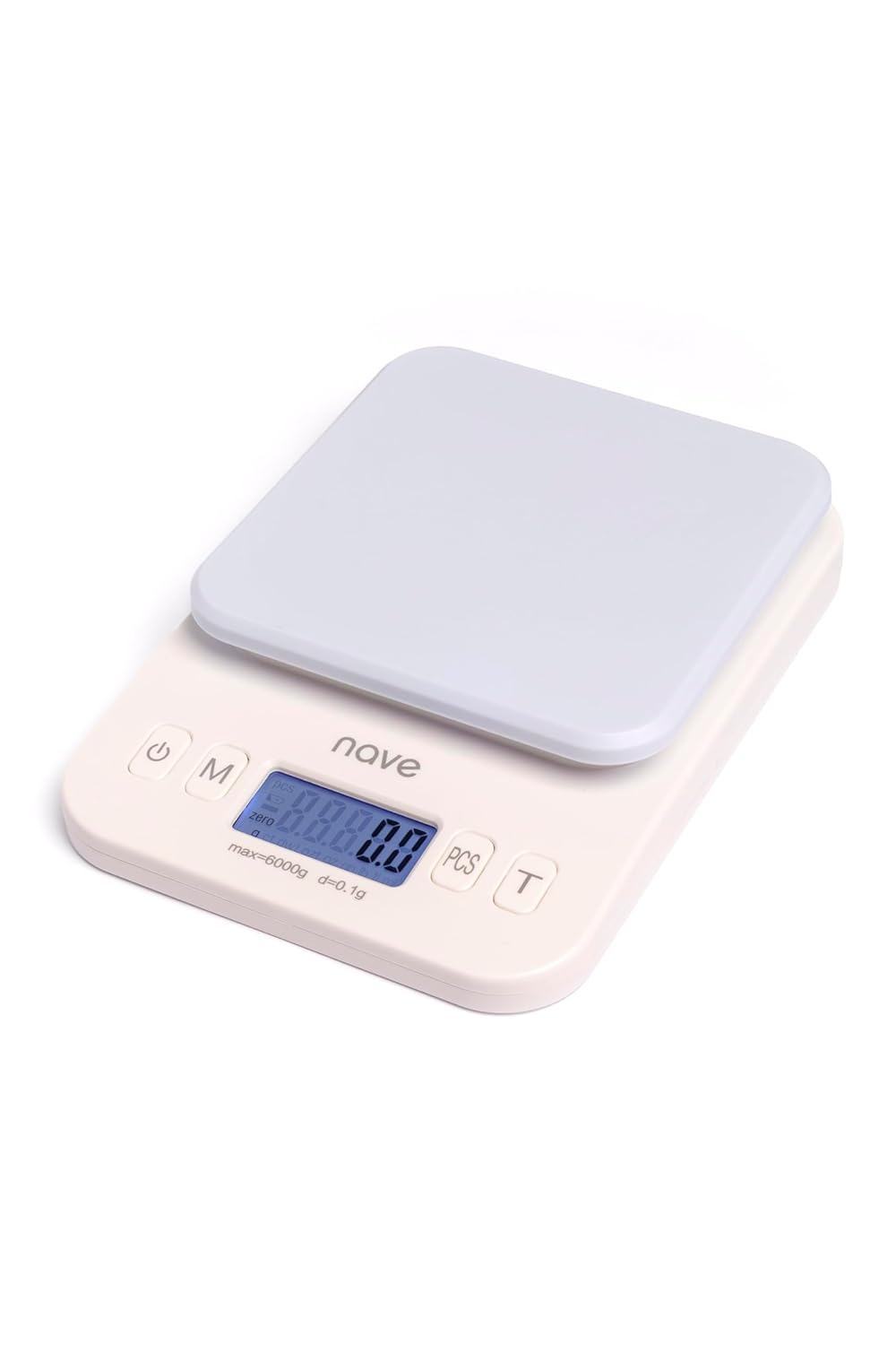 Nave Digital Kitchen Scale, 6kg/0.1g High Precision Food Scale with LCD Display, Multiple Units (g/oz/ml/lb), Battery Operated – Ideal for Baking, Cooking & Weight Control Color Scale for Hair Salon