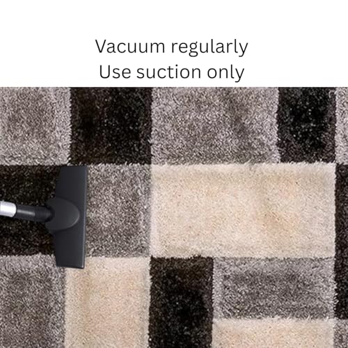 Image of 2x8 feet Soft Runner Rug for Living Room and Bedroom, Modern Indoor Floor Carpet with Non-Slip Backing, Comfortable Decorative Home Decor Rug, Easy Clean & Durable- (3D Silver B, Rectangular)