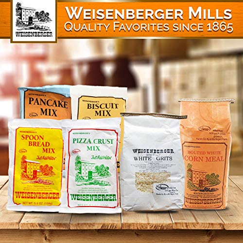Weisenberger Corn Meal - Stone Ground Corn Meal For Baking - Fine Ground Corn Meal For Corn Bread, Fish Batter, And More - Bolted White Stone Ground Cornmeal - From Non Gmo White Corn - 5 Lb #TOP7