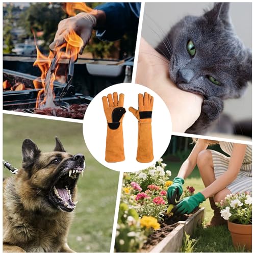 Guantes para manejo de animales a prueba de mordeduras para corte 4