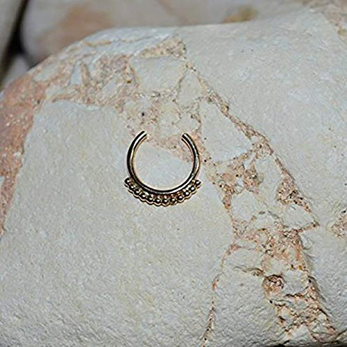 Septum Cuff - Fake Septum Ring - Fake Piercing - Faux Nose Ring 18g - Fake Helix Piercing - 18 Gauge Faux Piercing