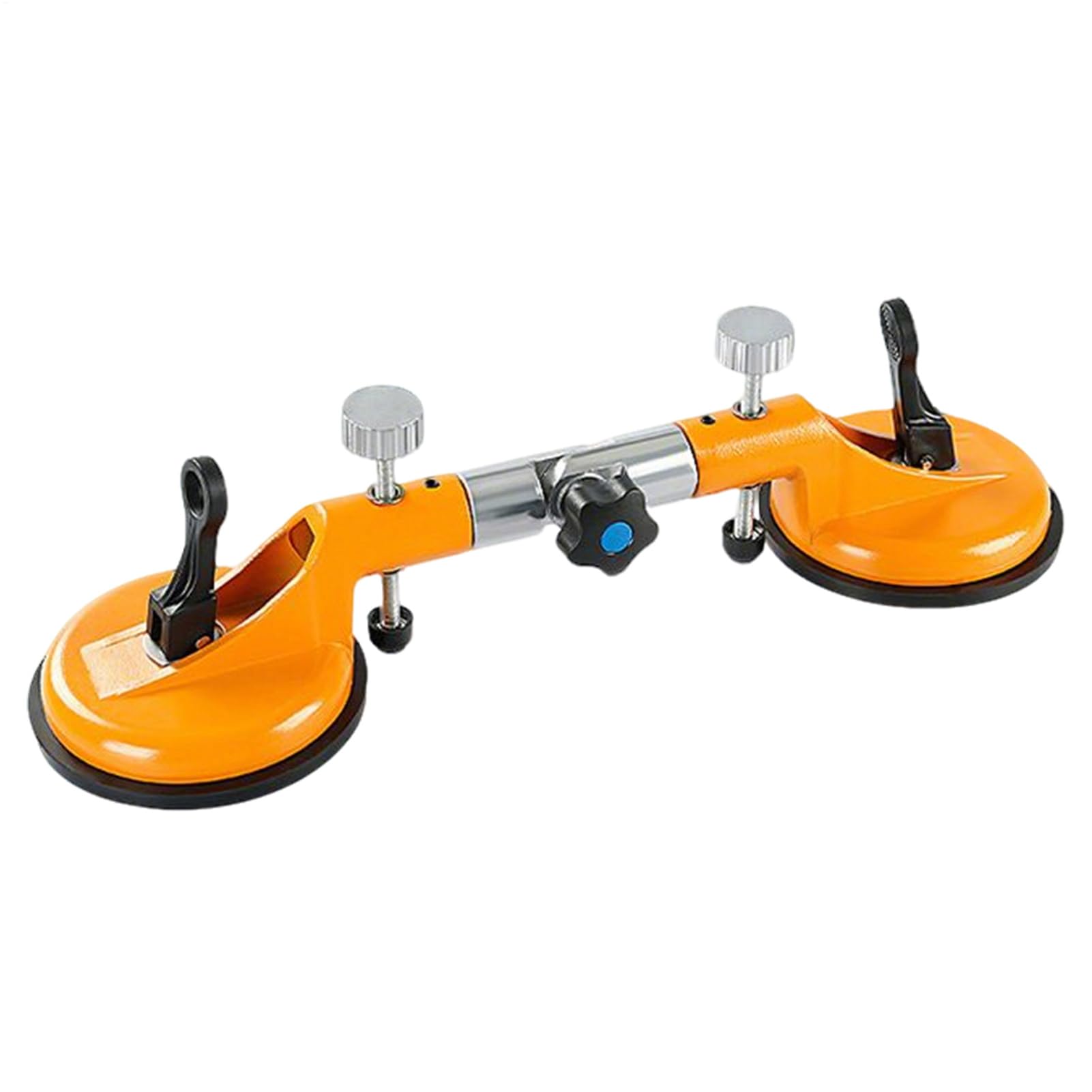 Aluminum Glass Suction Cups - 17.52 inches Glass Suckers Lifters | Window suction cups | Heavy-Duty Vacuum Puller | Adjustable Suctions Cup for, Mirrors, Tiles | Corner Fixing, Double Claw