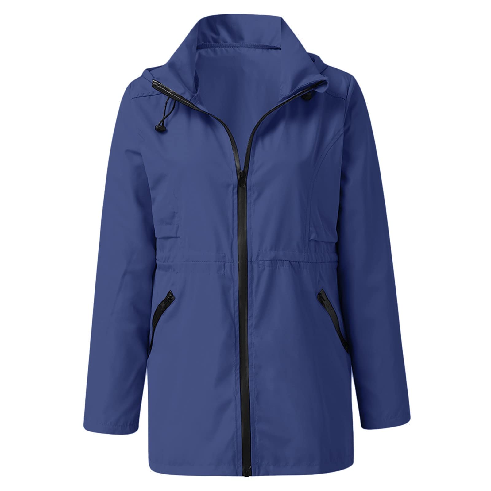 Poncho de lluvia largo para mujer y hombre, ligero, enrollable, transpirable, impermeable, cortavientos, chaqueta de aventura para mujeres, con capucha, deportes al aire libre, protección del clima