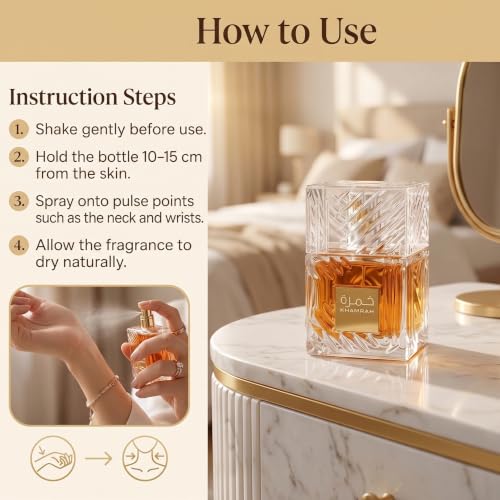OBD Khamrah Eau De Parfum 100ml Unisex Arabian Perfume Long Lasting Vanilla Amber Spicy Woody Fragrance Luxury Perfume Spray for Men and Women Gift Ready Packaging - Image 4