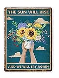 Photo Gallery emohat inspirational wall art the sun will rise girasole ventage retro decor targa in metallo carino divertente poster targa per decorazione domestica ristorante bar 20 x 30 cm Photo Gallery emohat inspirational wall art the sun will rise girasole ventage retro decor targa in metallo carino divertente poster targa per decorazione domestica ristorante bar 20 x 30 cm