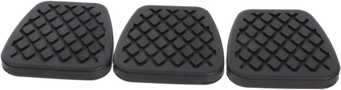 ULTECHNOVO 3pcs Nonslip Rubber Car Pedal Pads Clutch Brake Pad Cover for Enhanced Grip Durable Foot Pedals Rest Plate Kits for Safe Driving Experience
