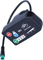 Alomejor LED Kijelző Elektromos Kerékpárhoz - 36V/48V Kompatibilis E-Bike Sebességmérő - KT Vezérlőkhöz - Fekete 5