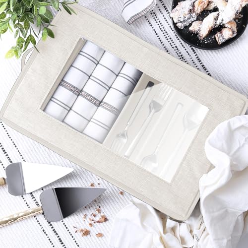Image of Hearth & Harbor Flatware Organizer for Drawer, Silverware Storage Box