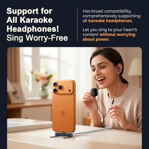 Image of ZORBES 2-in-1 Type C Headphone Audio Adapter with Phone Stand OTG | Dual Port Design for Type C Headphones, Audio and Charging Access, OTG Support, Folding Stand for Travel Use