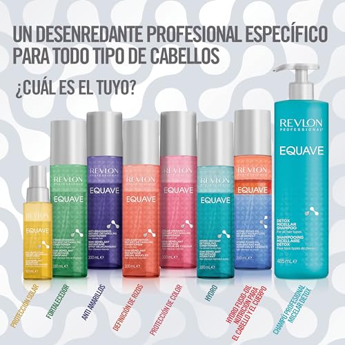 Miniatura 7 de REVLON PROFESSIONAL Equave Champú Profesional Micelar Detox, Para todo Tipo de Cabellos, Champú Hidratante para Pelo Suave, Liso, Sedoso y Brillante, Enriquecido con Keratina, 485ml