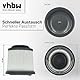 vhbw Zubehör Patronenfilter kompatibel mit Black und Decker Dustbuster Pivot PV1820L, PD1020, PD1020L, PD1420, PD1420LP, PD1820, PD1820L - Kartuschenfilter, Rundfilter, Ersatzteil