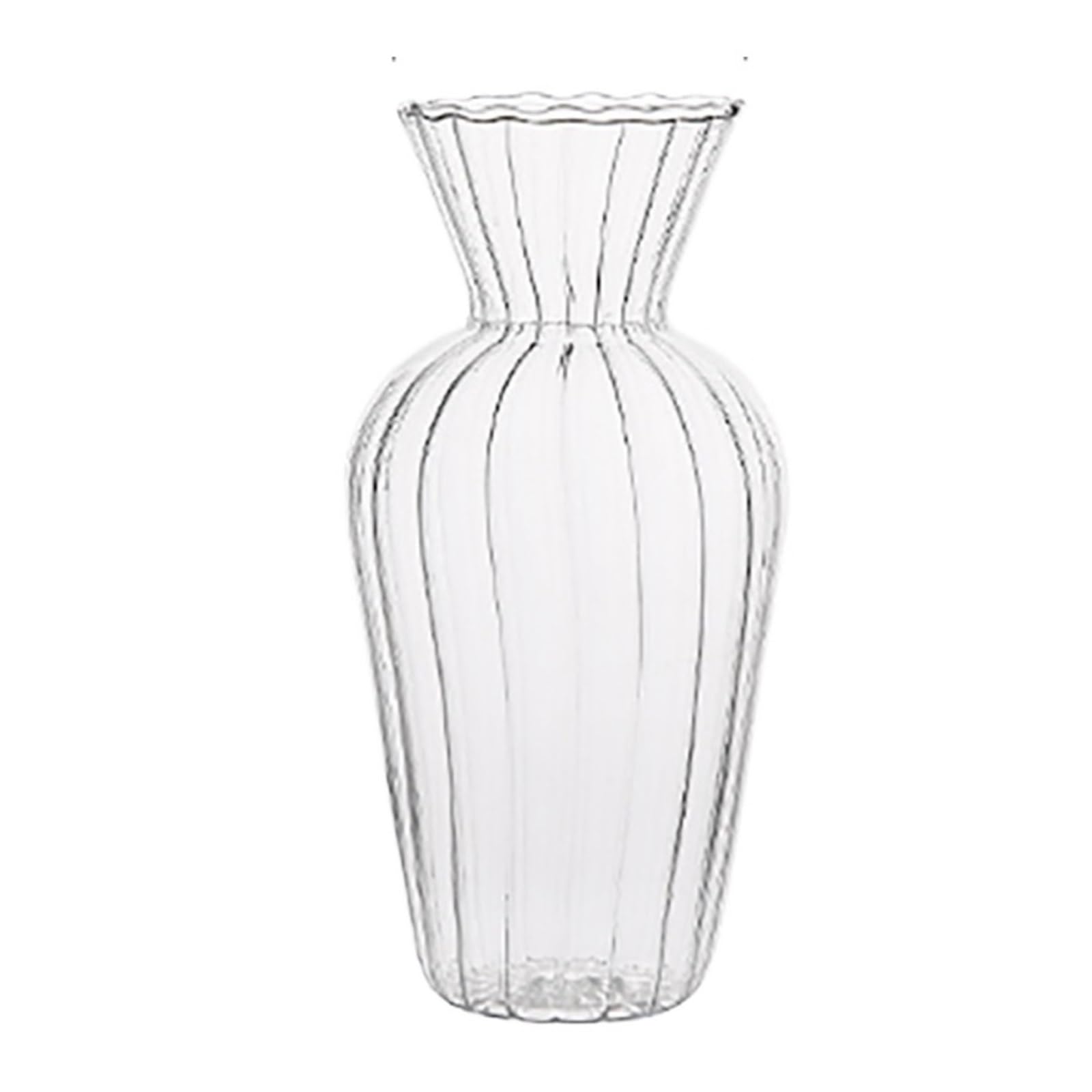 QuxetlRyz Glass Hydroponic Vase 1pc Creative Transparent Vases for Plant Bottle Flower Pot Hydroponic Terrarium Arrangement Container Table Vase(Transparent-M)