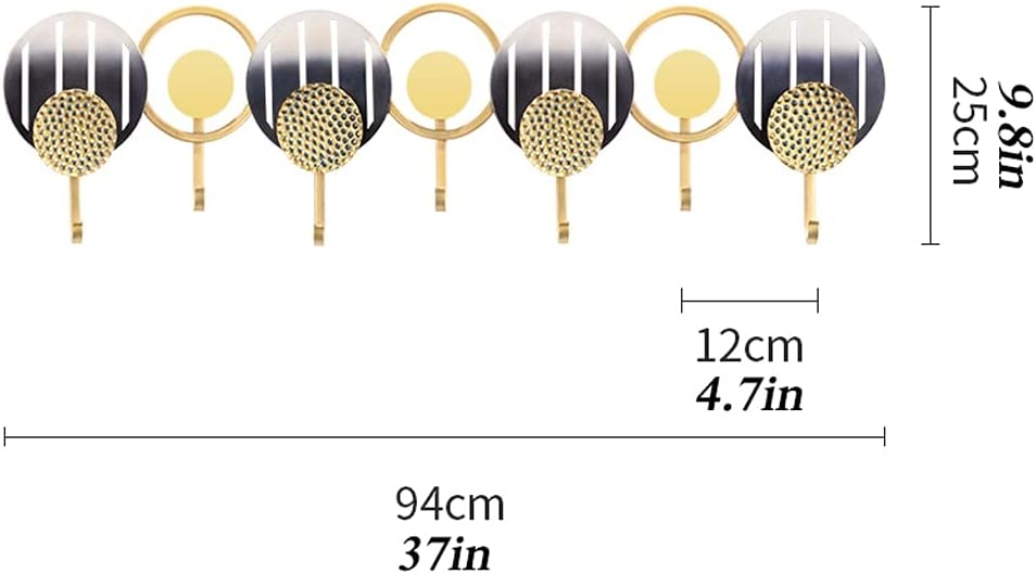 Wall Mounted Coat Rack Coat Rack Hook Modern Metal Decoration Hanger Bedroom Living Room Corridor Floating Coat Hook Household Wall-Mounted Coat Rack Storage Benches (Color : 1) (1)