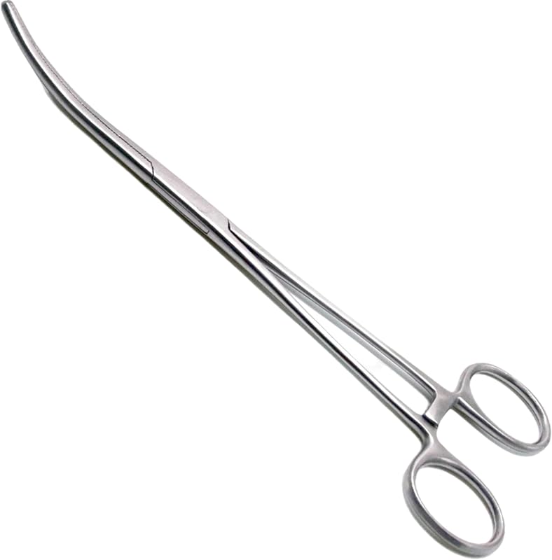 Hemostat Forceps 8" Pean Curved Forceps, Fishing Forceps Locking Long Forceps Stainless Steel Clamps, Surgical Clamps Pean Hemostats for Nurses, Fishing Curved Hemostats