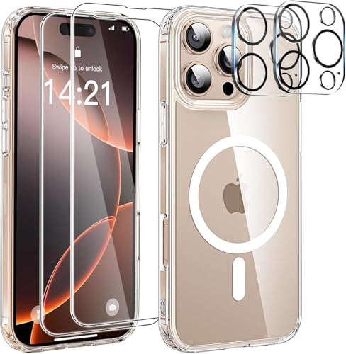Coque iPhone 16 Pro antichoc bumper transparente MagSafe anti-rayures